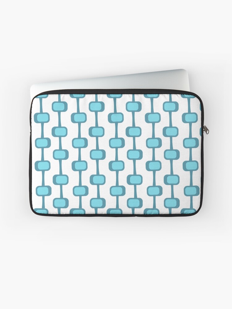 Thumbnail 1 of 2, Laptop Sleeve, Mid Century Modern Teal Pattern designed and sold by CarlaBaremb.