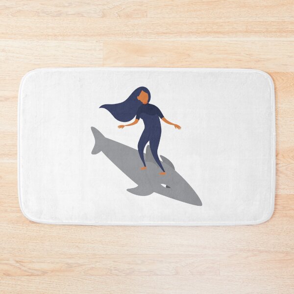 Item preview, Girl surfing on a shark designed and sold by jazzydevil.