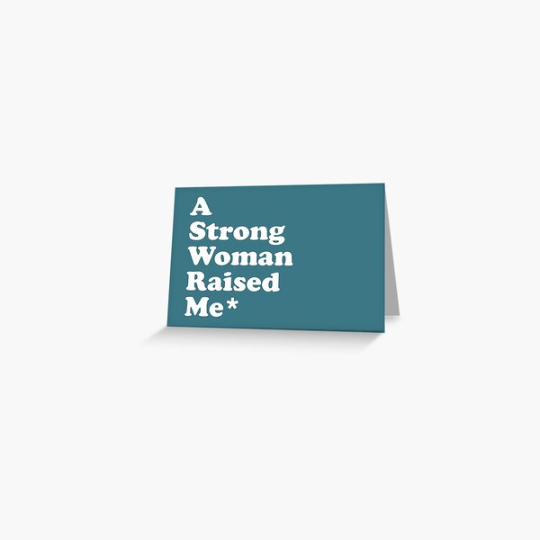Strong Woman Greeting Card
