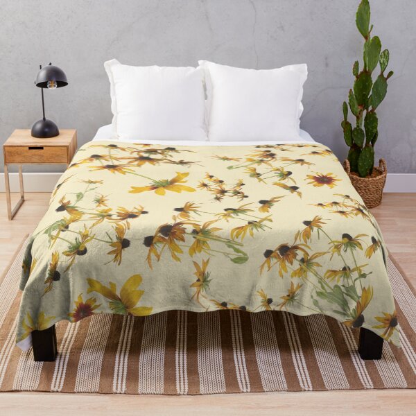 Item preview, Gloriosa Daisies on a Pale Yellow Background designed and sold by cozycaroline.