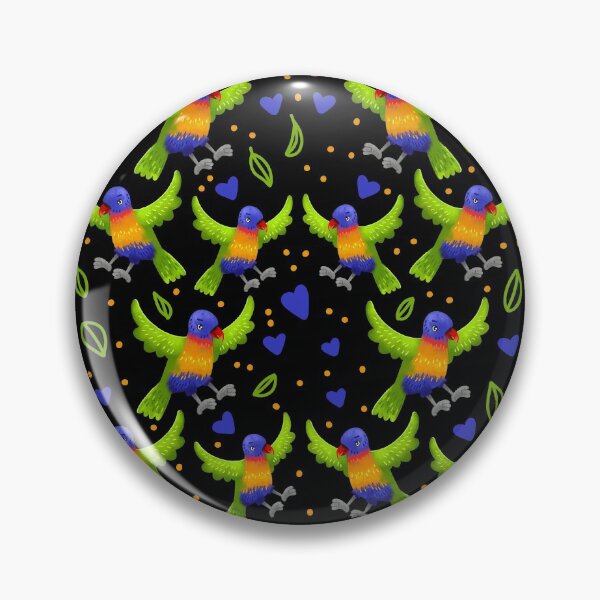 Item preview, Rainbow lorikeets flying pattern designed and sold by jazzydevil.