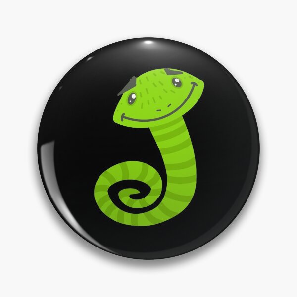 Item preview, Silly looking green snake designed and sold by jazzydevil.