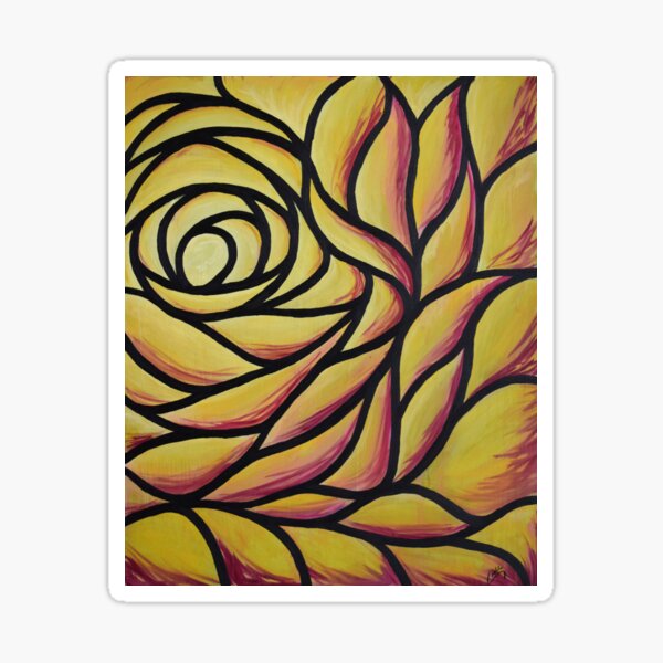 Ephemere - Yellow Rose Sticker