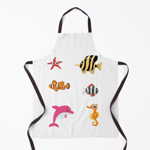 Item preview, Sea life sticker pack, pink dolphin, clown fish, starfish, sea horse, fish designed and sold by Nostrathomas66.