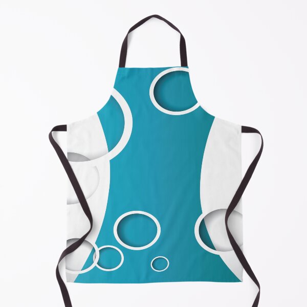Item preview, White and Blue Circles Abstract Art designed and sold by Bruce ALMIGHTY Baker.