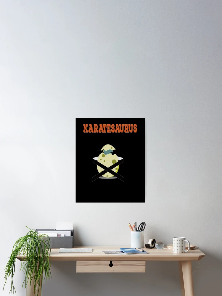 Thumbnail 2 of 3, Poster, Karatesaurus designed and sold by FridPix.