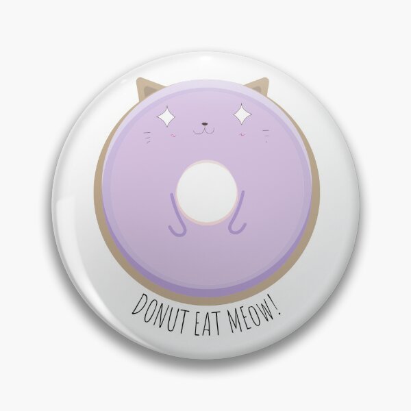 Item preview, Donut Eat Meow, Cute Donut Cat (Purple) designed and sold by sanashibata.