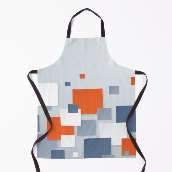 Item preview, Orange, White and Blue on a Light Blue Background Abstract Art designed and sold by Bruce ALMIGHTY Baker.