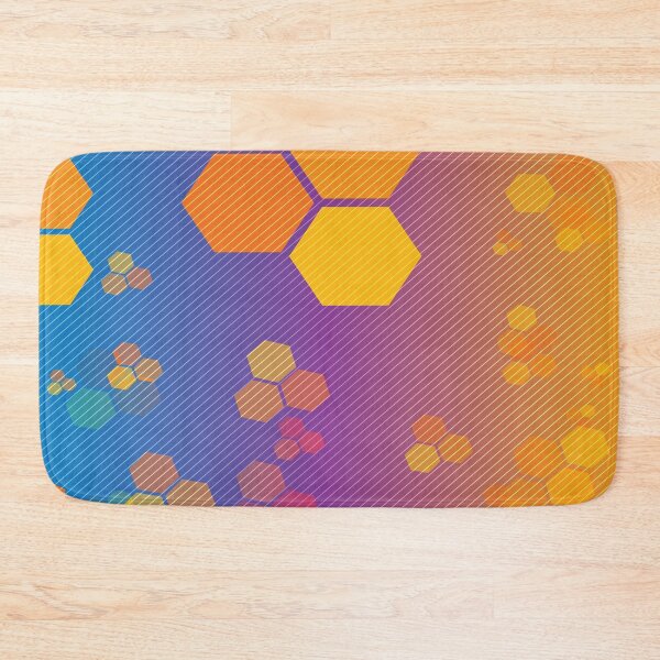 Item preview, Yellow and Orange Hexagons Abstract Art designed and sold by Bruce ALMIGHTY Baker.