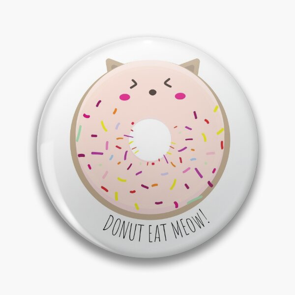 Item preview, Donut Eat Meow, Cute Donut Cat (Sprinkle) designed and sold by sanashibata.