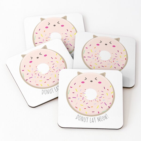 Item preview, Donut Eat Meow, Cute Donut Cat (Sprinkle) designed and sold by sanashibata.