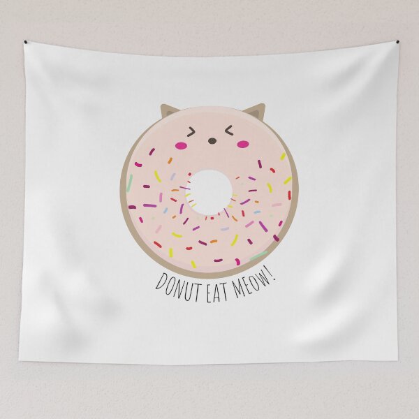 Item preview, Donut Eat Meow, Cute Donut Cat (Sprinkle) designed and sold by sanashibata.