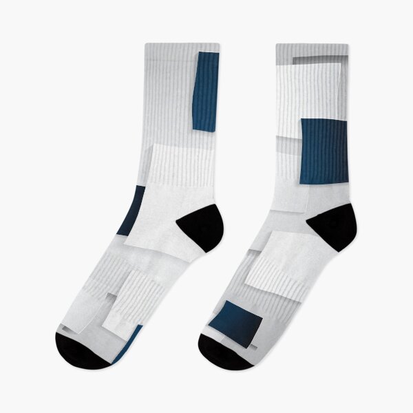 Item preview, Blue and White Squares Abstract Art designed and sold by Bruce ALMIGHTY Baker.