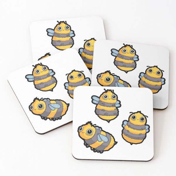 Item preview, Cute Happy Bumble Bees designed and sold by DaDoodledrawing.