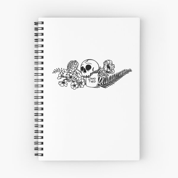 Item preview, Dead Tired Floral Skull designed and sold by wrightmeow.