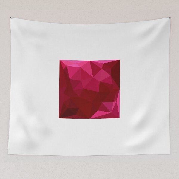 Aperçu de l'œuvre Fond de briques rouges abstraites Low Polygon créée et vendue par retrovectors.
