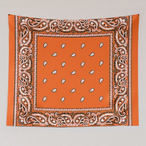 Item preview, Orange Paisley Bandanna  designed and sold by obviouslogic.