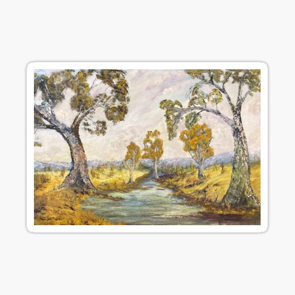 Item preview, Country river Australia designed and sold by DecoramaArtShop.