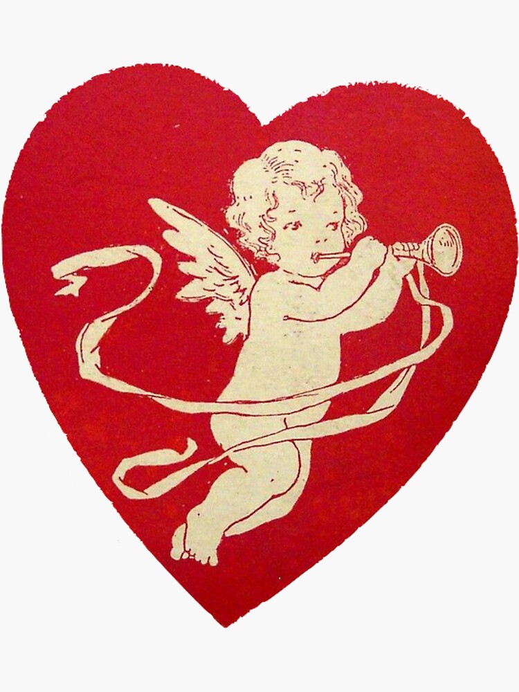 Thumbnail 3 of 3, Sticker, vintage cupid designed and sold by frabbianchi.