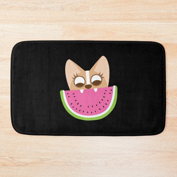 Item preview, Corgi Dog face eating a watermelon designed and sold by jazzydevil.