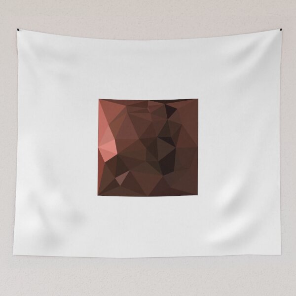 Item preview, Saddle Brown Abstract Low Polygon Background designed and sold by retrovectors.