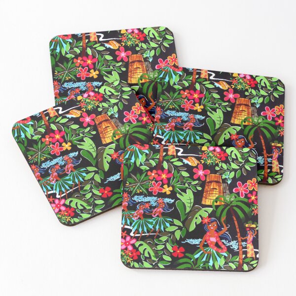 Item preview, Hawaiian Tiki Aloha Shirt Party Pattern designed and sold by Popular-Gifts.