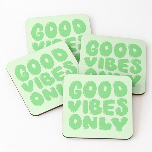 Item preview, Good Vibes Only Green designed and sold by PepAndGrace.