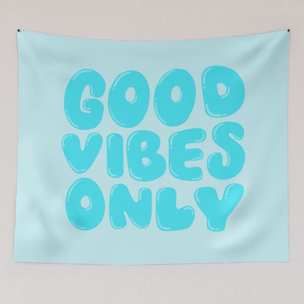 Item preview, Good Vibes Only Blue designed and sold by PepAndGrace.