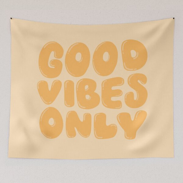 Item preview, Good Vibes Only Yellow designed and sold by PepAndGrace.
