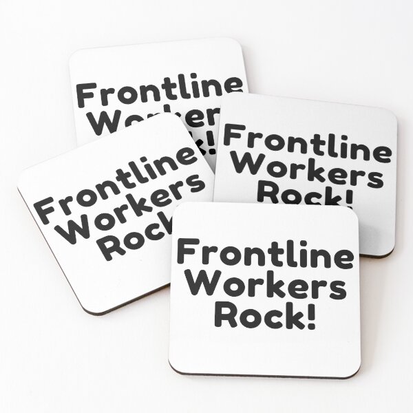 Item preview, Frontline Workers Rock! designed and sold by SizzleStuff.