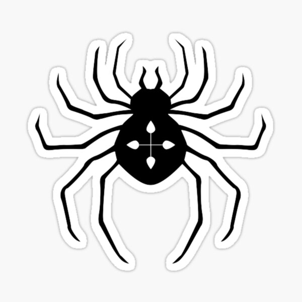 Black spider Sticker