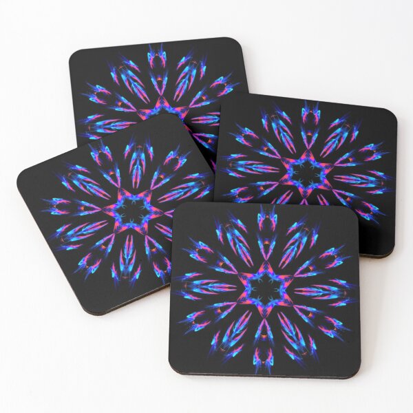 Item preview, Abstract Red & Blue Fractal Rockets designed and sold by SXW Designs.