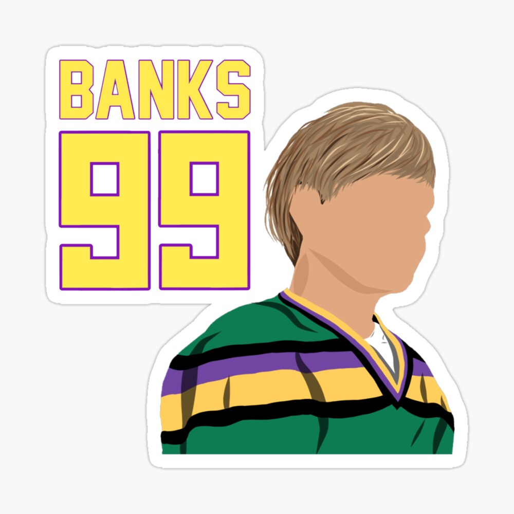 Hawks The Mighty Ducks Adam Banks Custom Hockey Jersey Sweater