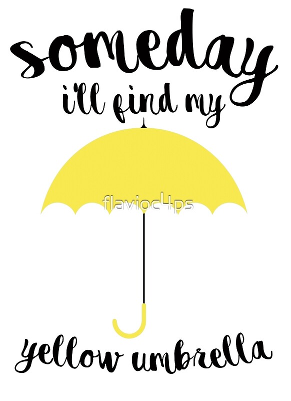 "Someday I'll find my yellow umbrella" by flavioc4ps Redbubble