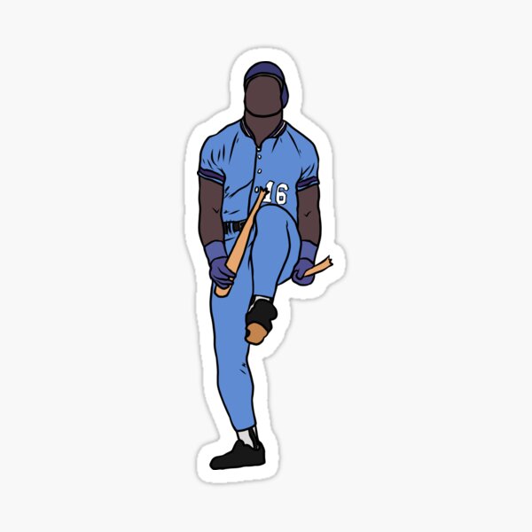 Bo Jackson Breaking A Bat Sticker for Sale by RatTrapTees