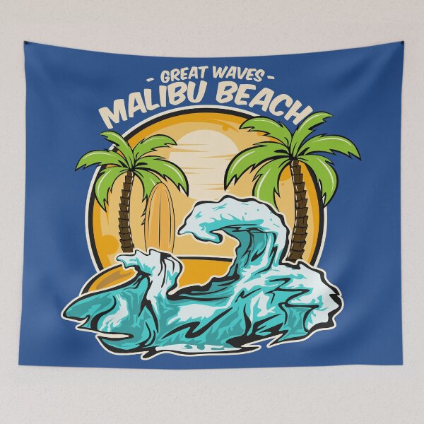 Item preview, Malibu Beach California Surfing designed and sold by SportsT-Shirts.