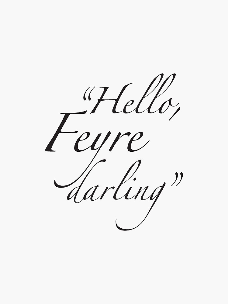 Rhysand Hello, Feyre Darling - ACOTAR | iPad Case & Skin