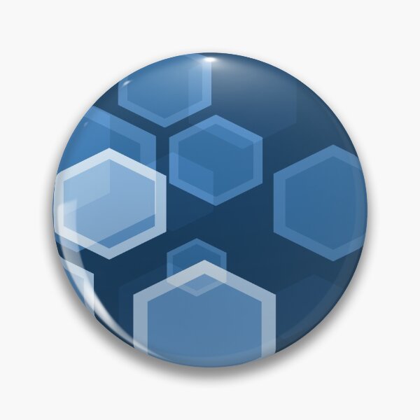 Item preview, Blue Hexagon Abstract Art designed and sold by Bruce ALMIGHTY Baker.