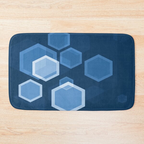 Item preview, Blue Hexagon Abstract Art designed and sold by Bruce ALMIGHTY Baker.