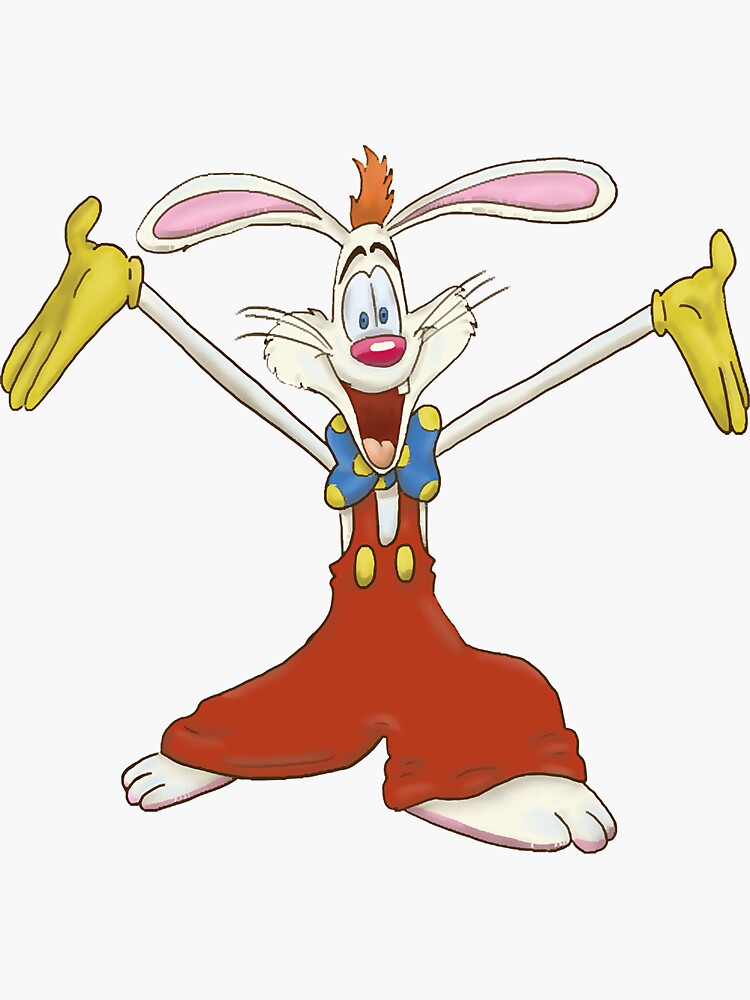 "Roger Rabbit " Sticker for Sale by iahdeniken | Redbubble
