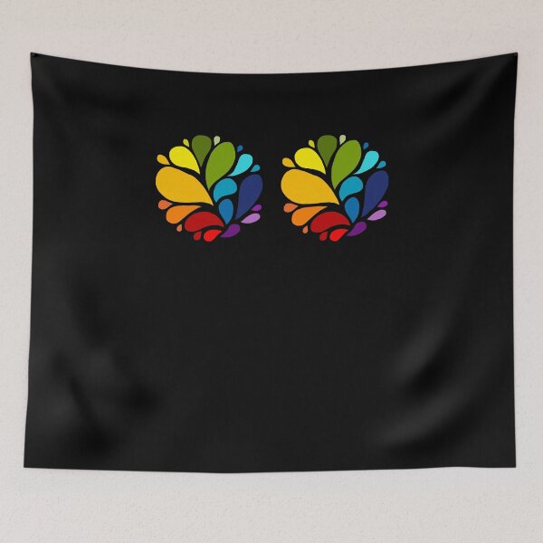 Item preview, Boob LGBT Cupcake Graphic Flowers designed and sold by MoTeesMo.