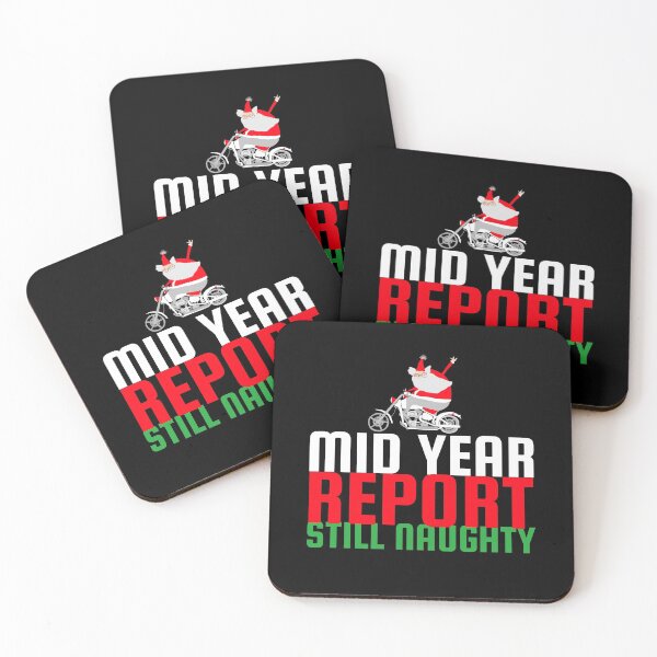 Item preview, Mid Year Report Still Naughty Biker Santa Claus designed and sold by HppyStrngHelthy.