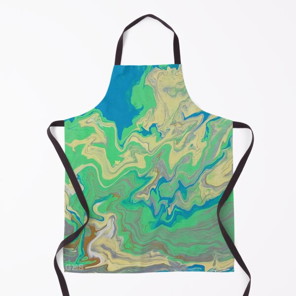 Item preview, Green + Blue Poured designed and sold by Ajcollages.