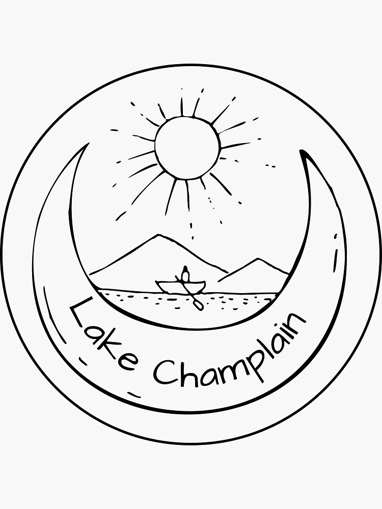 "Lake Champlain Life " Sticker for Sale by FlyingFennec Redbubble