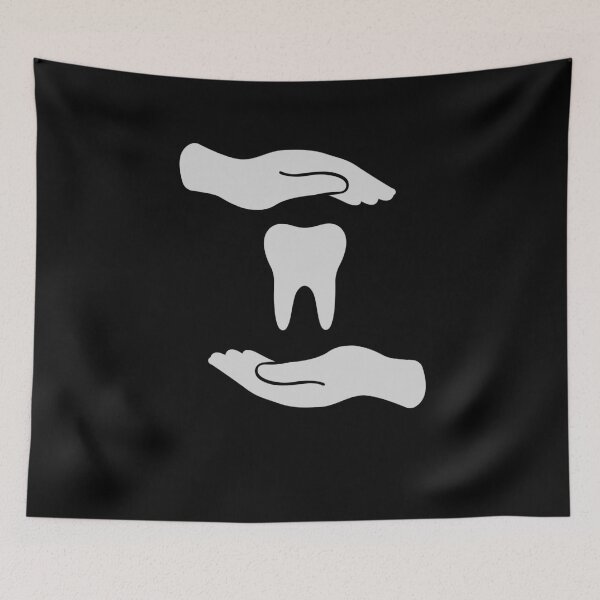 Item preview, Dentist Sign Tooth with hands designed and sold by MoTeesMo.