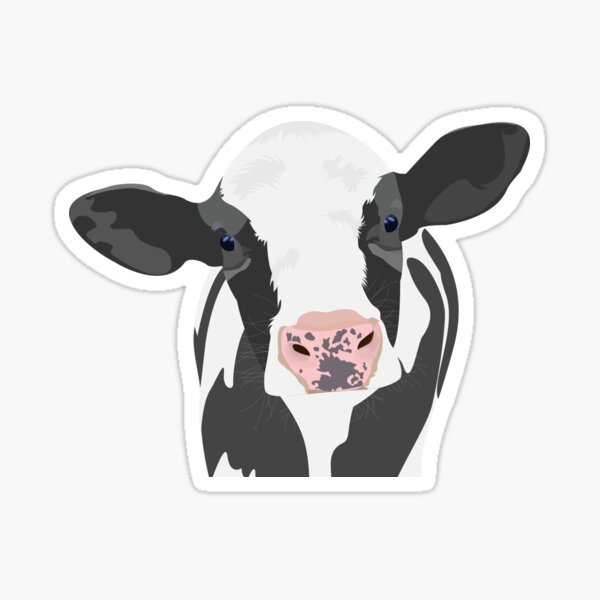 Pegatina «Sra. Nellie la vaca» de KNND | Redbubble