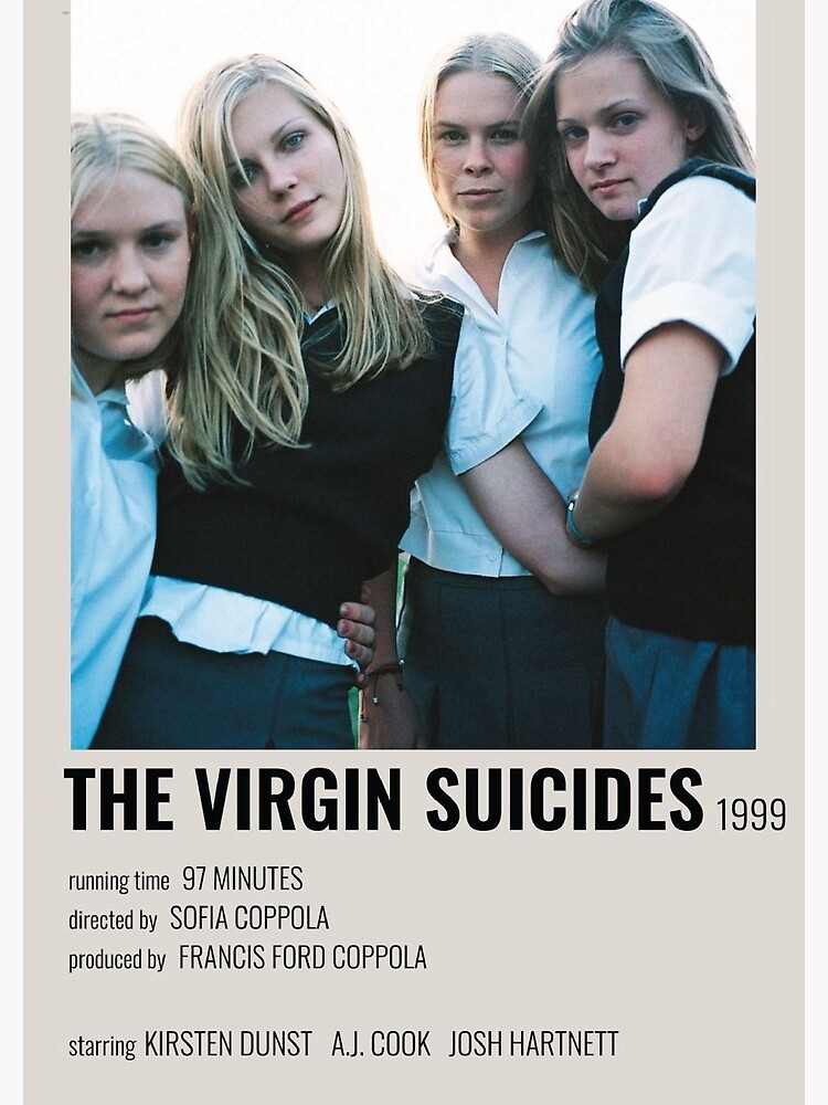 The Virgin Suicides Alternative Minimalist Movie Poster Sofia Coppola |  Spiral Notebook