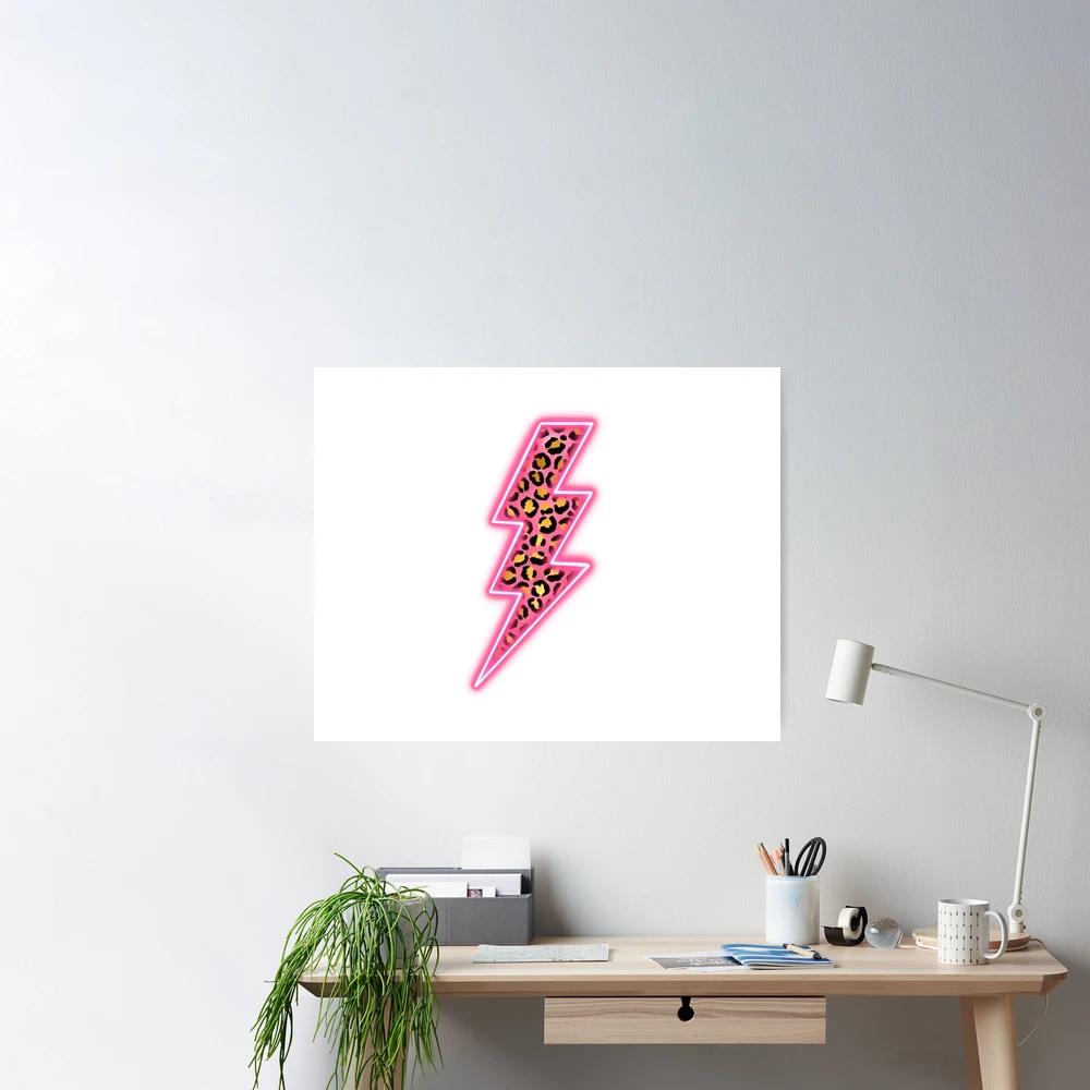 Pink Preppy Lightning Bolt Room Decor Preppy Aesthetic Preppy PFP Retro  Poster Digital Download 