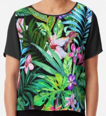 Tropisches Fest Chiffontop