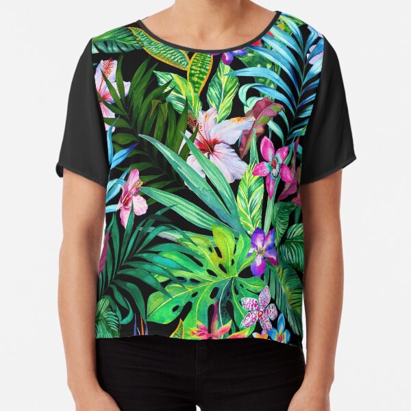 Tropical Fest Chiffon Top